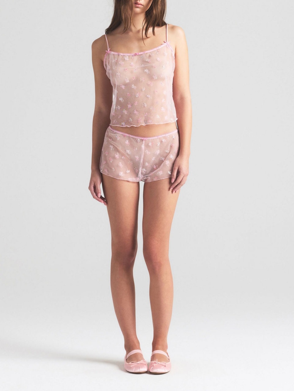 SKIMS Scoop Cami Cherry Blossom Multi Tulle SOLDOUT